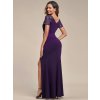 Večerní šaty dlouhé fialové žerzejové s flitry – Ever Pretty EM01669DP, prodává Modion.cz