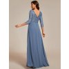 Večerní šaty dlouhé modré šifonové s flitrovým zdobením – Ever Pretty EP00751DN, prodává Modion.cz