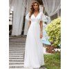 Bílé dlouhé šaty na věneček a white party Modion.cz MOD07962WH