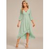 Zelené plesové šaty midi šifonové – Ever Pretty EG01926MG40