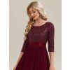 Večerní elegantní šaty s rukávem MOD00686BD značka Ever Pretty v prodeji na Modion.cz