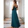 Večerní šaty dlouhé modré šifonové na ramínka – Ever Pretty ES80026TE