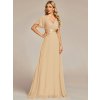 Společenské šaty dlouhé béžové šifonové – Ever Pretty EP09890CH, prodává Modion.cz