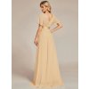 Večerní šaty dlouhé béžové šifonové – Ever Pretty EP09890CH, prodává Modion.cz