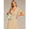 Elegantní šaty dlouhé béžové šifonové – Ever Pretty EP09890CH, prodává Modion.cz