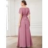 Večerní šaty dlouhé růžové šifonové jednoduché áčkové – Ever Pretty EE0164AOD, prodává Modion.cz