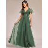 Společenské šaty dlouhé zelené tylové – Ever Pretty EP07962EU