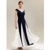 Plesové šaty modrobílé dlouhé šifonové EG02649NB značka Ever Pretty koupíte na Modion.cz