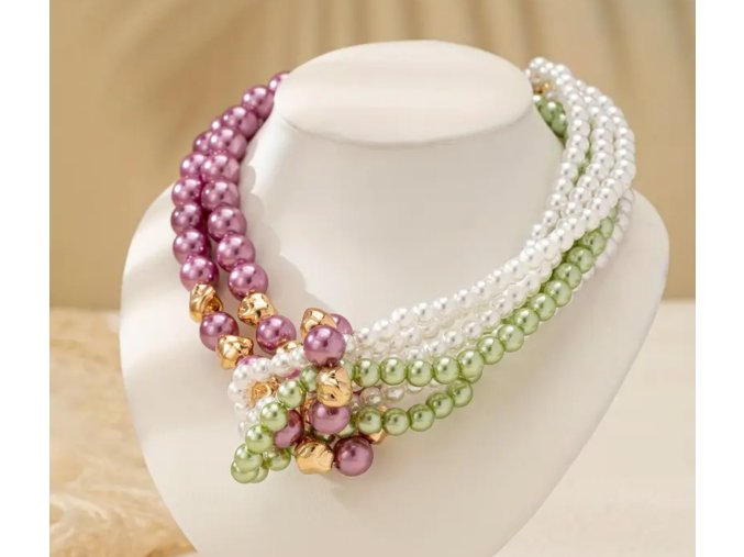 Motané perly barevné