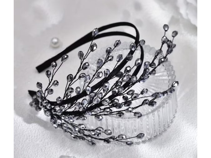 Luxusní ozdobná čelenka s kameny