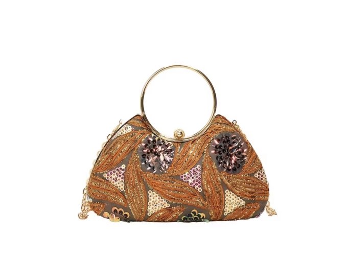 Luxusní kabelka pevná s flitry