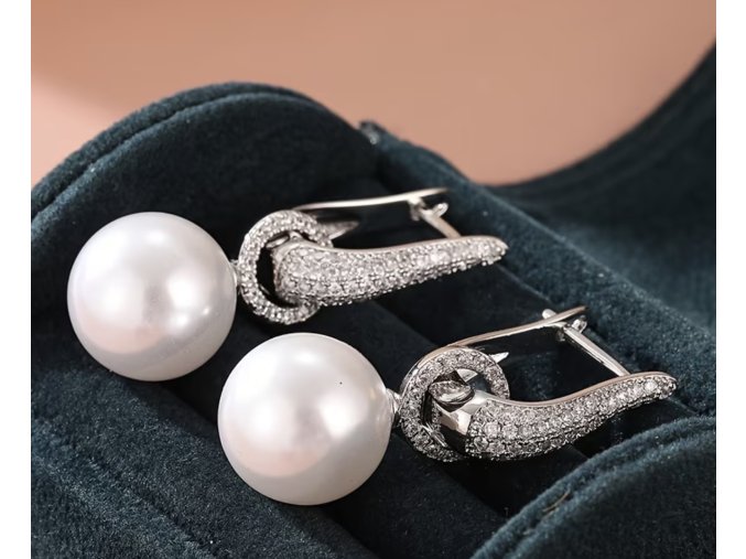 Luxusní náušnice velké perly