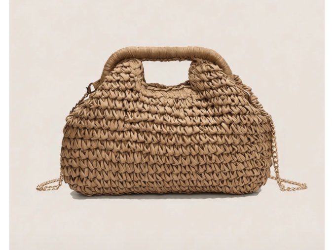 Proutěná kabelka letní