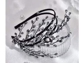 Luxusní ozdobná čelenka s kameny