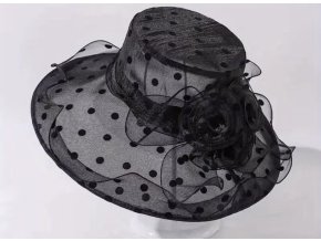 Luxusní klobouk lehký s puntíky