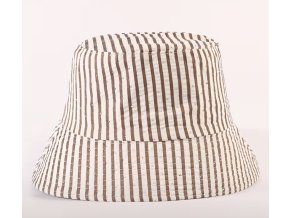 Lehký látkový klobouk pruhy