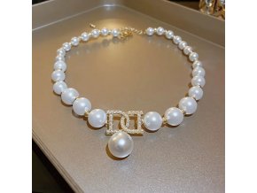 Masivní náhrdelník perly