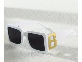 Luxusní dámské sluneční brýle bílé