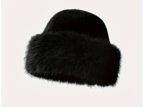 TOP kožešinová čepice černá