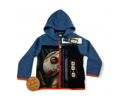 Star wars mikina na zips modrá