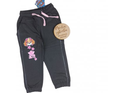 Paw Patrol dievčenské tepláky tmavé sivé