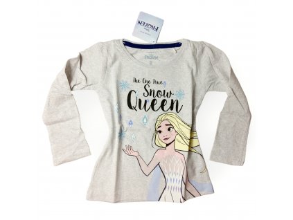 Frozen tričko s dlhým rukávom sivé