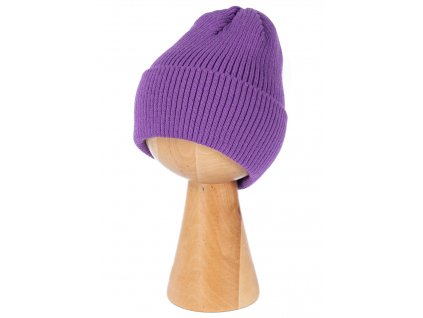 Beanie detská zimná čiapka fialová unisex