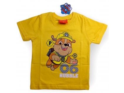 Paw Patrol chlapčenské letné tričko žlté