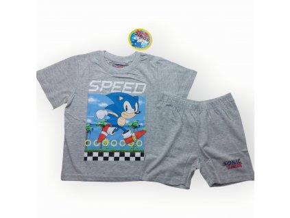 Pyžamo Ježko Sonic sivé