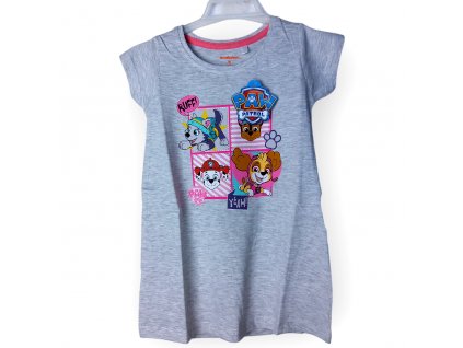 Paw Patrol detská nočná košeľa sivá