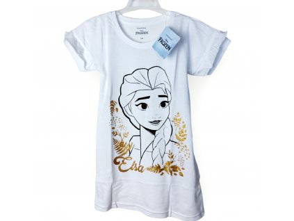 Frozen detská nočná košeľa biela