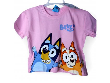 Bluey crop top pre deti ružový