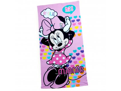 Minnie Mouse rýchloschnúca osuška ružová