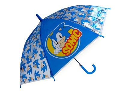 Ježko Sonic detský dáždnik modrý