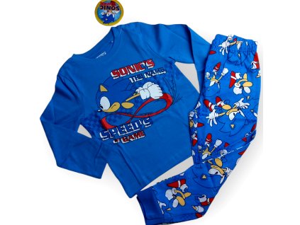 Pyžamo Ježko Sonic chlapčenské modré
