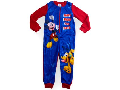 Mickey detské overálové pyžamo za zips