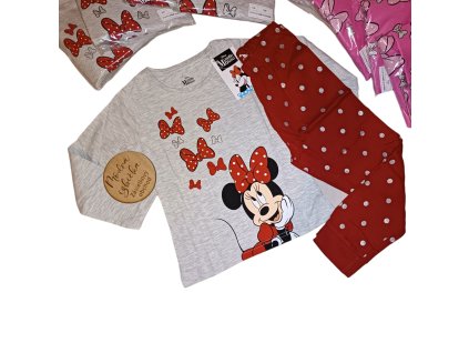 minnie pyzamo modra izbicka sivo cervene