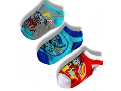 Paw Patrol chlapčenské ponožky 3 páry červené