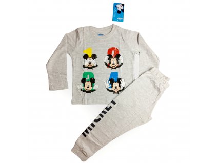 Mickey Mouse chlapčenské pyžamo svetlo sivé
