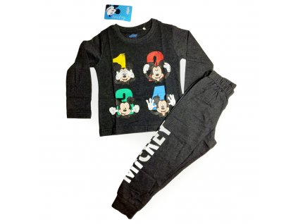 Mickey Mouse chlapčenské pyžamo tmavo sivé