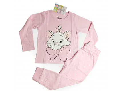 Mačka Marie dievčenské pyžamo ružové