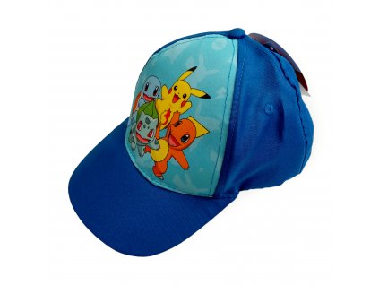 Pokémon šiltovka chlapčenská modrá