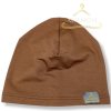 Prechodná jednovrstvová detská čiapka čokoládová hnedá