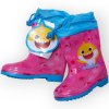 Baby shark dievčenské gumáky ružové