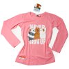 WBB dievčenské tričko s dlhým rukávom ružové