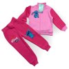 Stitch dievčenská tepláková súprava na zips tmavo ružové tepláky