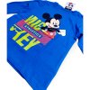 Mickey Mouse chlapčenské tričko s dlhým rukávom modré