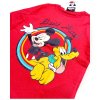 Mickey Mouse chlapčenské tričko s dlhým rukávom červené