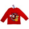 Mickey Mouse chlapčenské tričko s dlhým rukávom červené