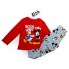 Mickey Mouse chlapčenské pyžamo červeno sivé